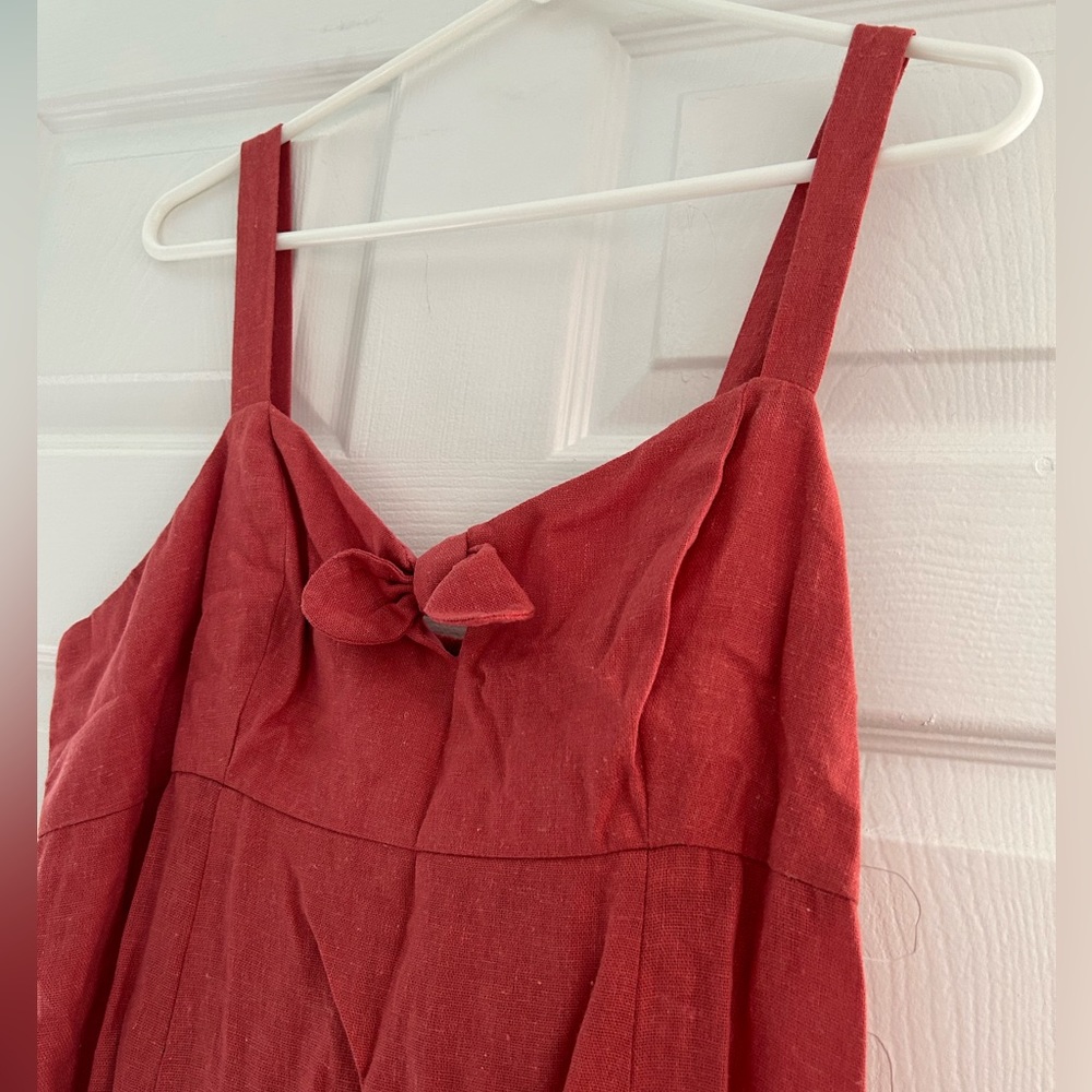 Terracotta Linen Dress